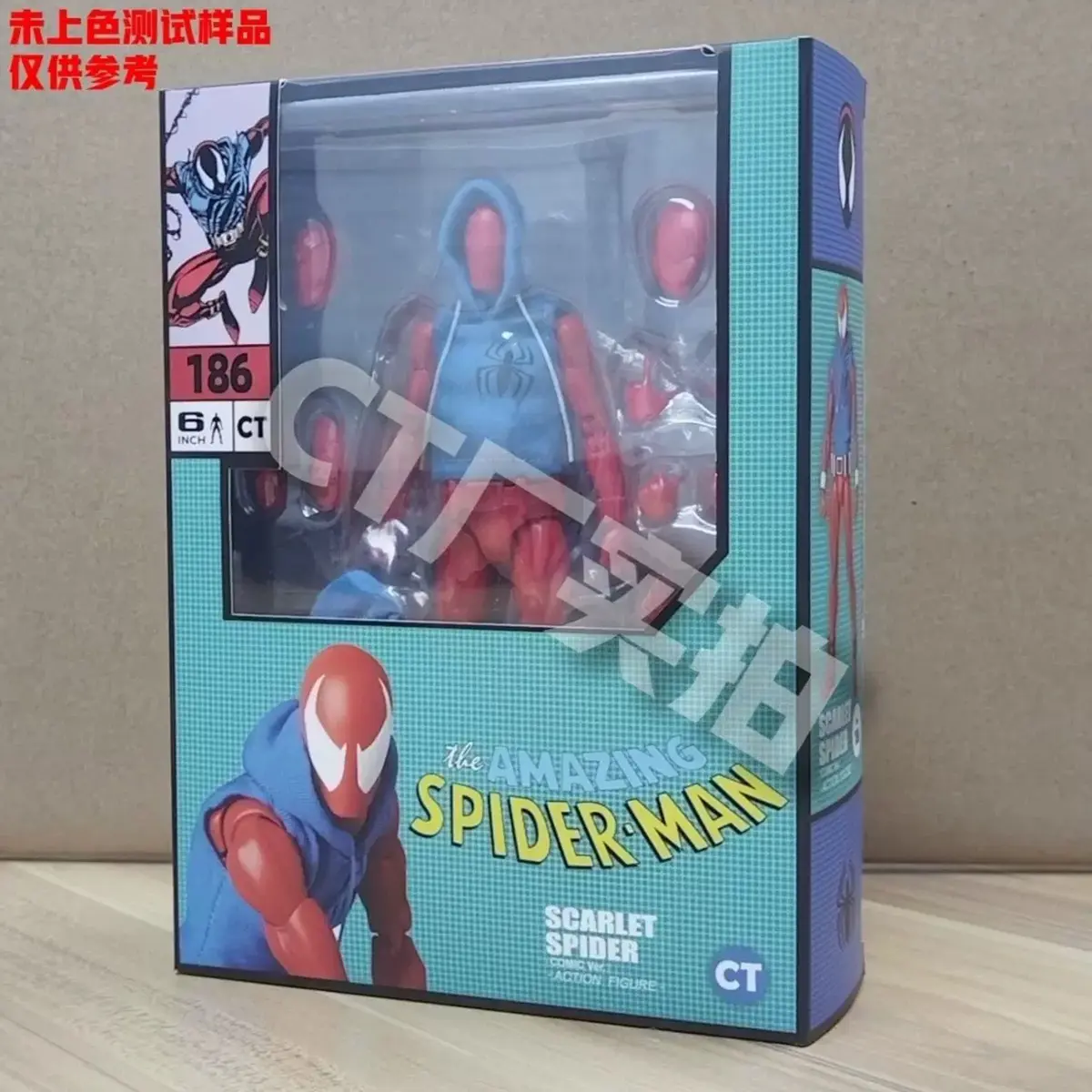 In Stock CT Toys Spiderman Mafex 186 Figure Scarlet Spider The Amazing Spider-Man Comic Action Figure Model Figurine Toy Gift