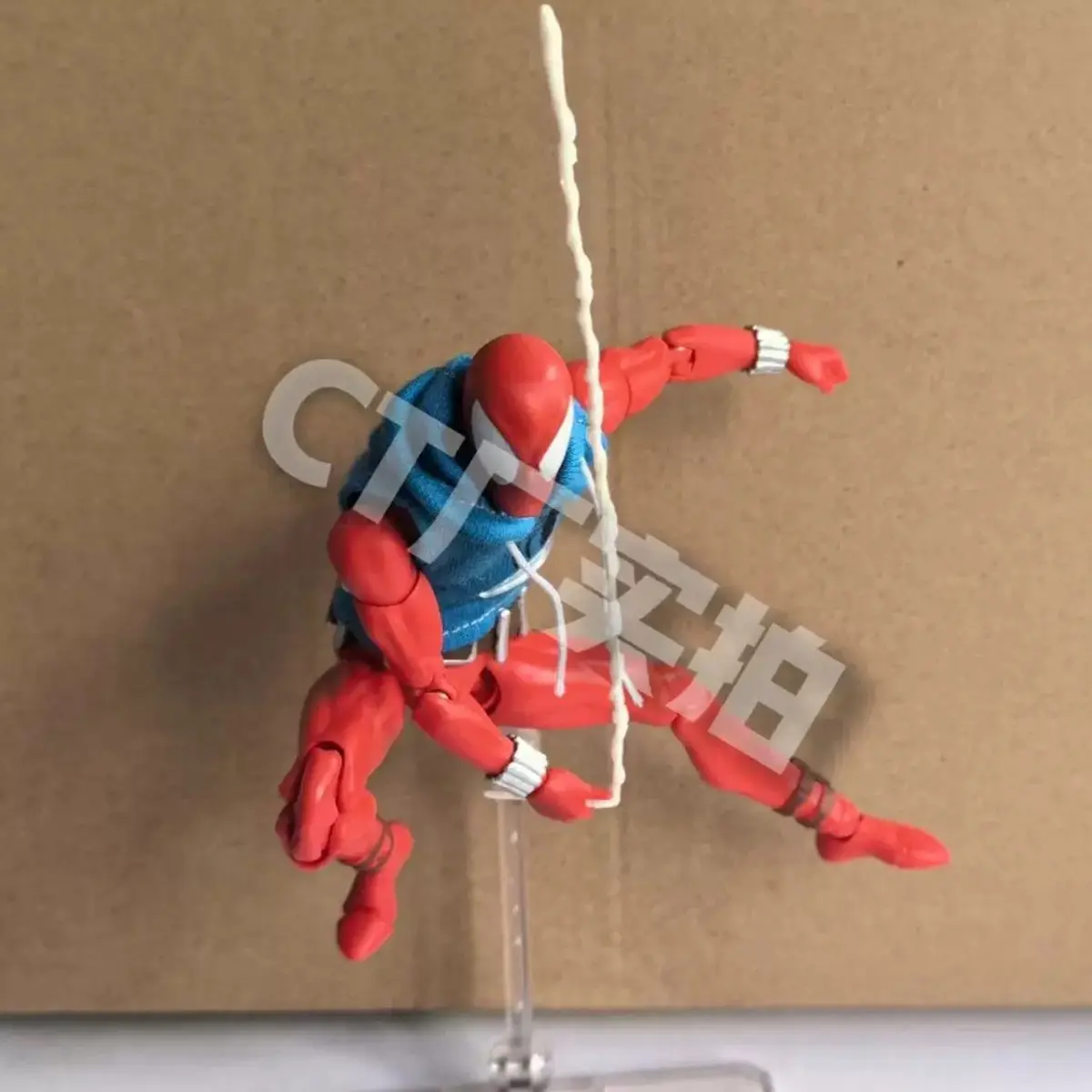 In Stock CT Toys Spiderman Mafex 186 Figure Scarlet Spider The Amazing Spider-Man Comic Action Figure Model Figurine Toy Gift