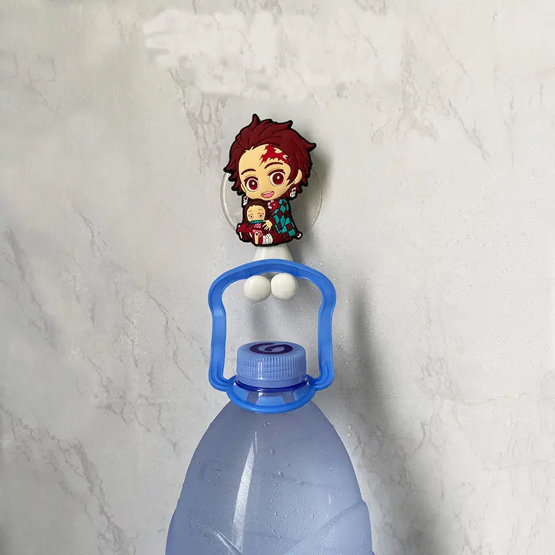 Anime Demon Slayer Doll Toy Electric Toothbrush Holder Nezuko Tanjirou Zenitsu Wall Mounted Bathroom Toothbrush Shelf Towel Rack