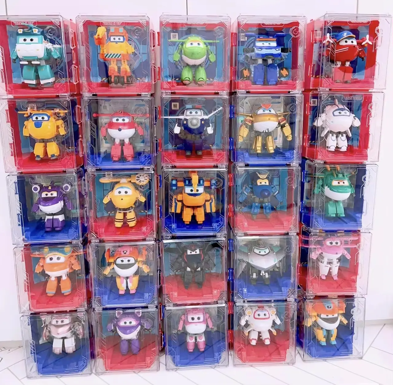 New Hot Super Wings 2" Scale Mini Transforming Anime Deformation Plane Robot Action Figures Transformation Toys Gifts For Kids