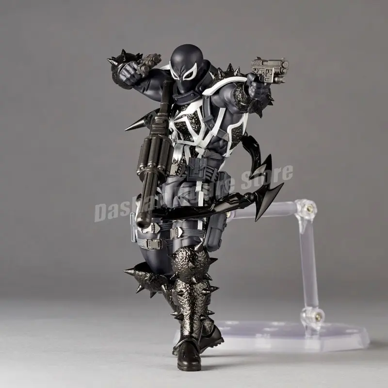 Amazing Yamaguchi Revoltech Agent Venom Action Figure Collection Superhero Eugene Thompson Venom Figurine Model Toys for Gifts