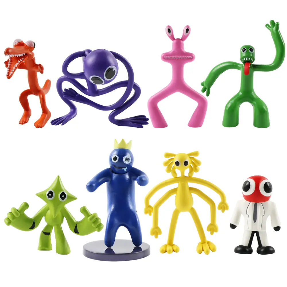 Hot Ро-блокс Rainbow Friends Toy Cartoon Game Character Figure Doll Kawaii Blue Monster Figure Animal Toys for Kids