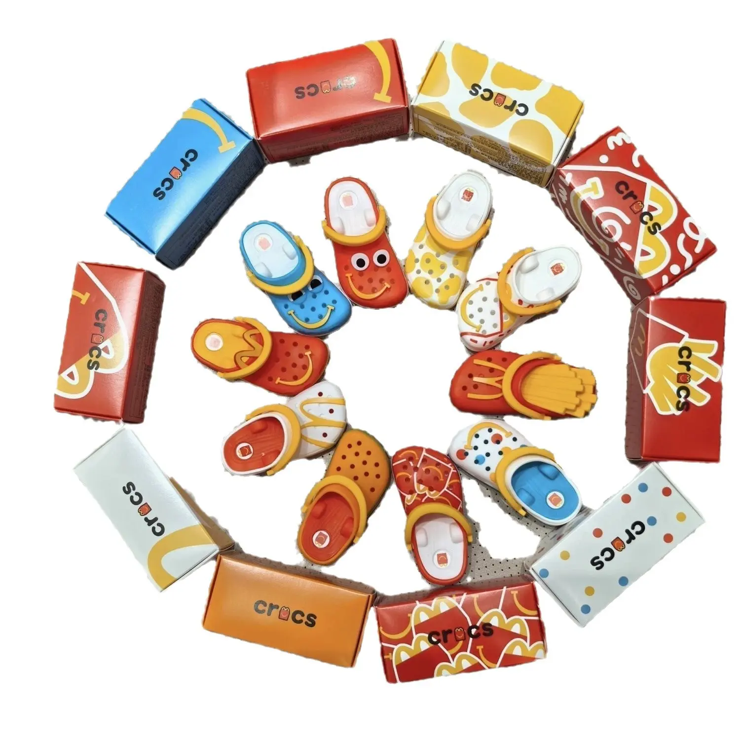 2024 McDonald's Mini Slipper Keychain Happy Meal Toys Figure Collectible Toy Desktop Decoration Kids Birthday Gifts