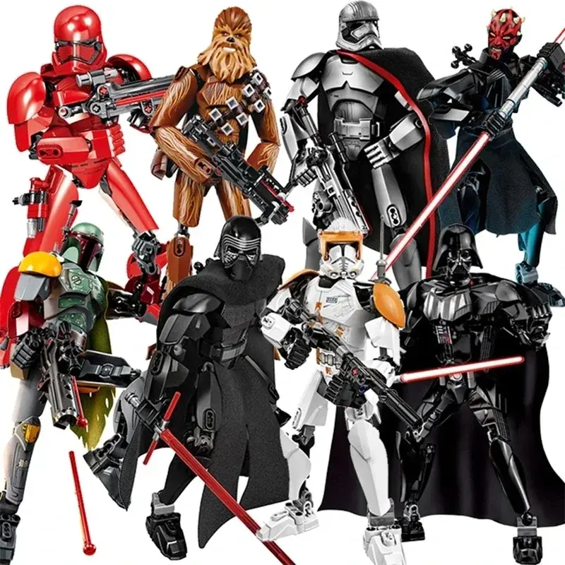 Disney Star Wars Anime Figure Doll Stormtrooper Darth Vader Space Wars Skywalker Model Action Figure Children's Toys