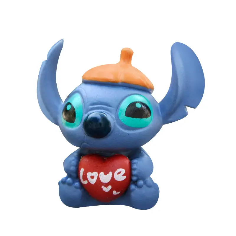 4pcs/set Disney Anime Lilo & Stitch Action Figure Cute Cartoon Model Doll DIY Decoration Birthday Festival Gift For Kids Friends