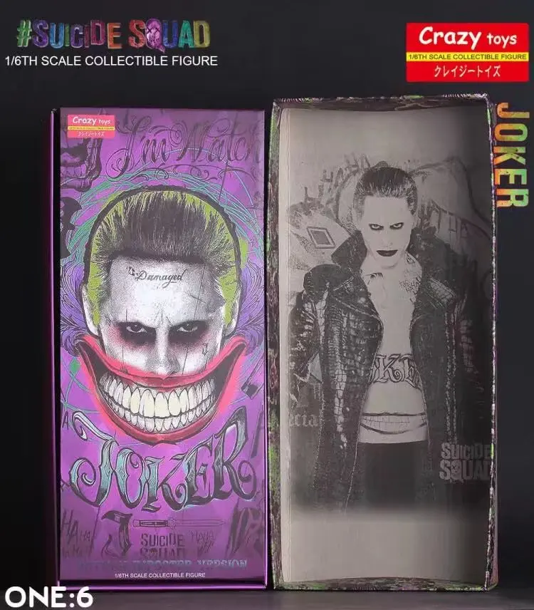 Crazy Toys 1:6  Joker with Cloth Action Figure PVC Doll Anime Collectible Model Toys