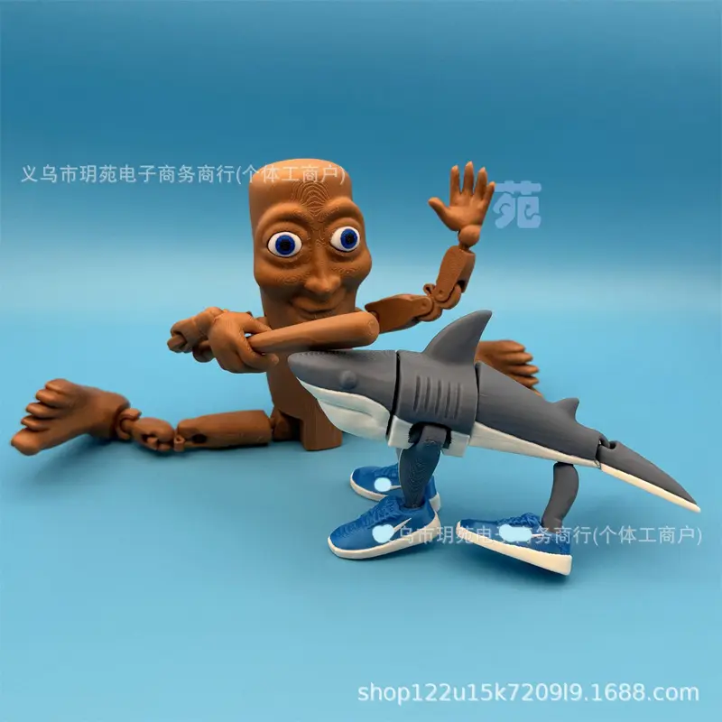Tralalero Tralala Action Figures New Tungtung Sahur Brainrot Joint Movable Model Doll Car Home Ornament Decor Classic Toys Gift