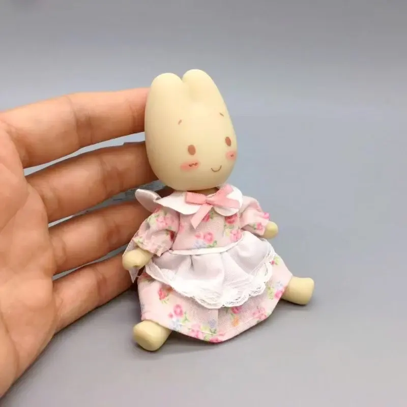 Sanrio Characters Cute Animal Keychains Rabbit Action Figure Kawaii Marroncream Doll Pendants Toys Collect Decoration
