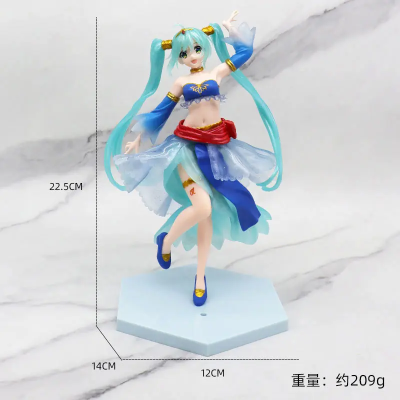 21CM Anime Hatsune Miku Artist MasterPiece Princess Arabian Ver Dress Up Model Toy Gift Collection Action Figure PVC Doll