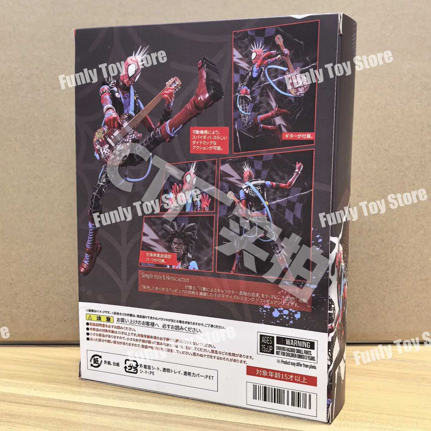 In Stock Ct Toys Spiderman Spider-Punk Spider-Man Across The Spider-Verse Shf Anime Action Figure Figurine Custom Gifts Toys