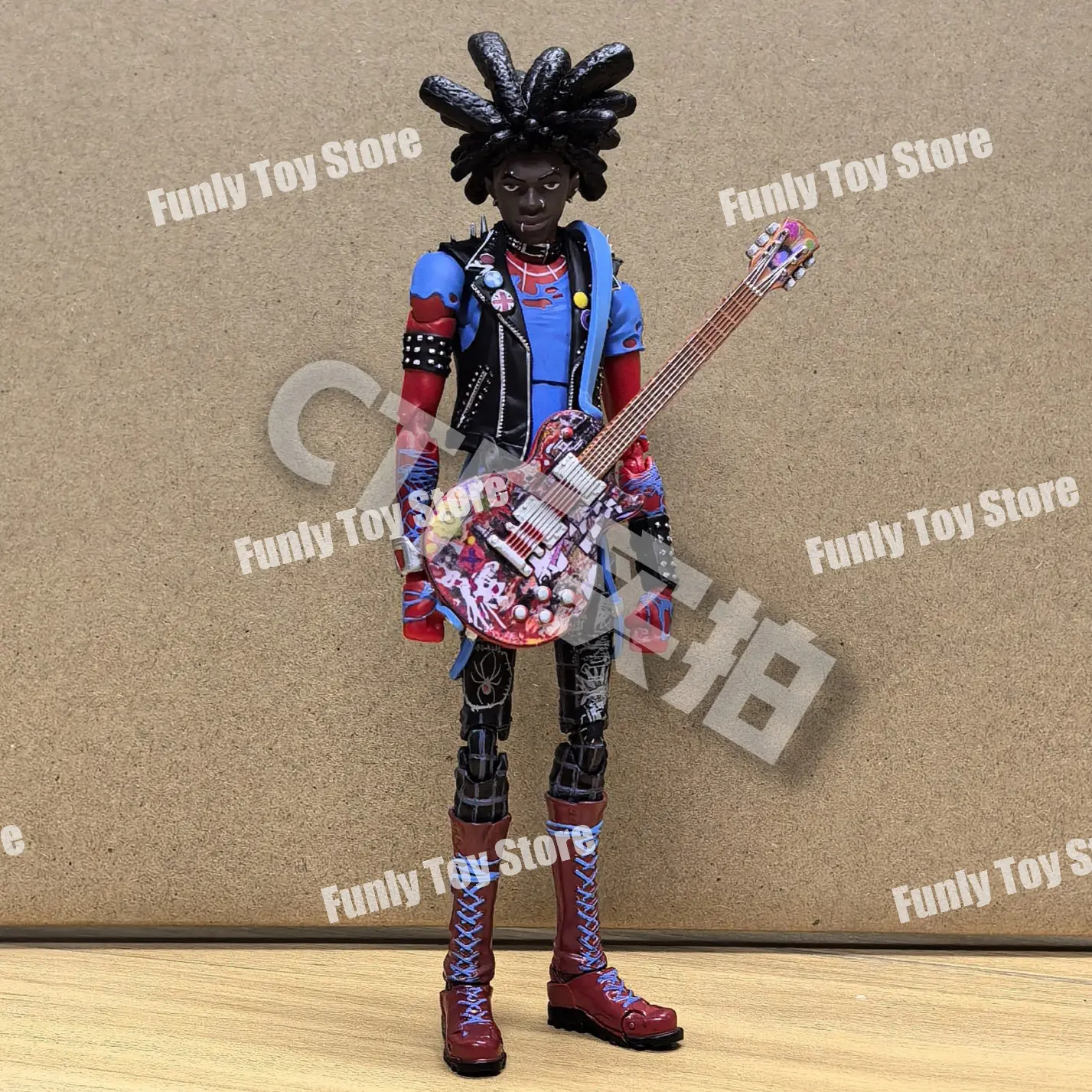 In Stock Ct Toys Spiderman Spider-Punk Spider-Man Across The Spider-Verse Shf Anime Action Figure Figurine Custom Gifts Toys