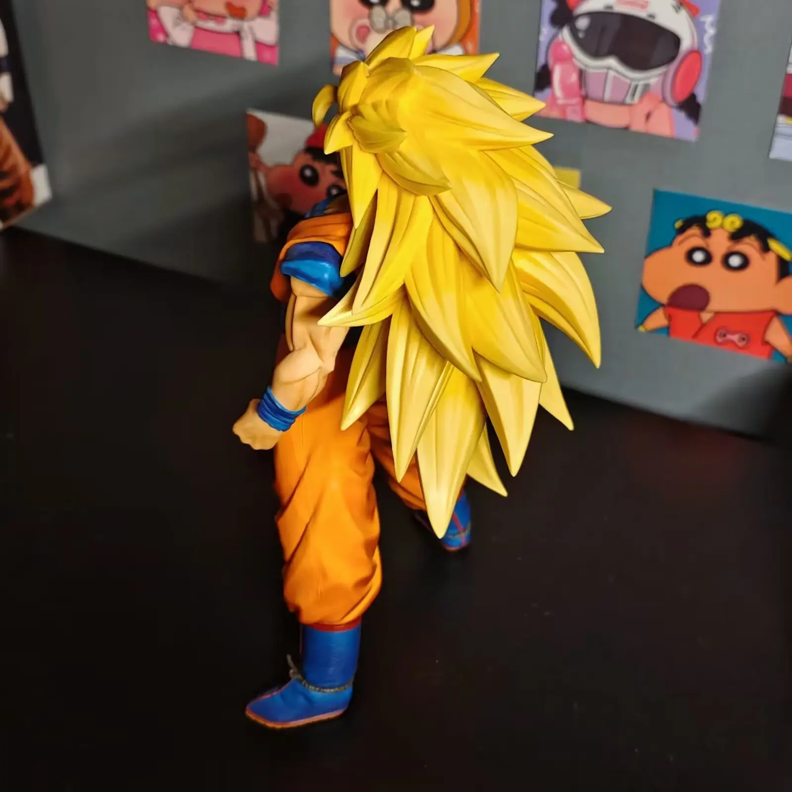 Anime Dragon Ball Handmade Doll Sun Wukong Super Saiyan 3 Model Play Doll Ornament Model Ornament Birthday Gift Toy Collectibles