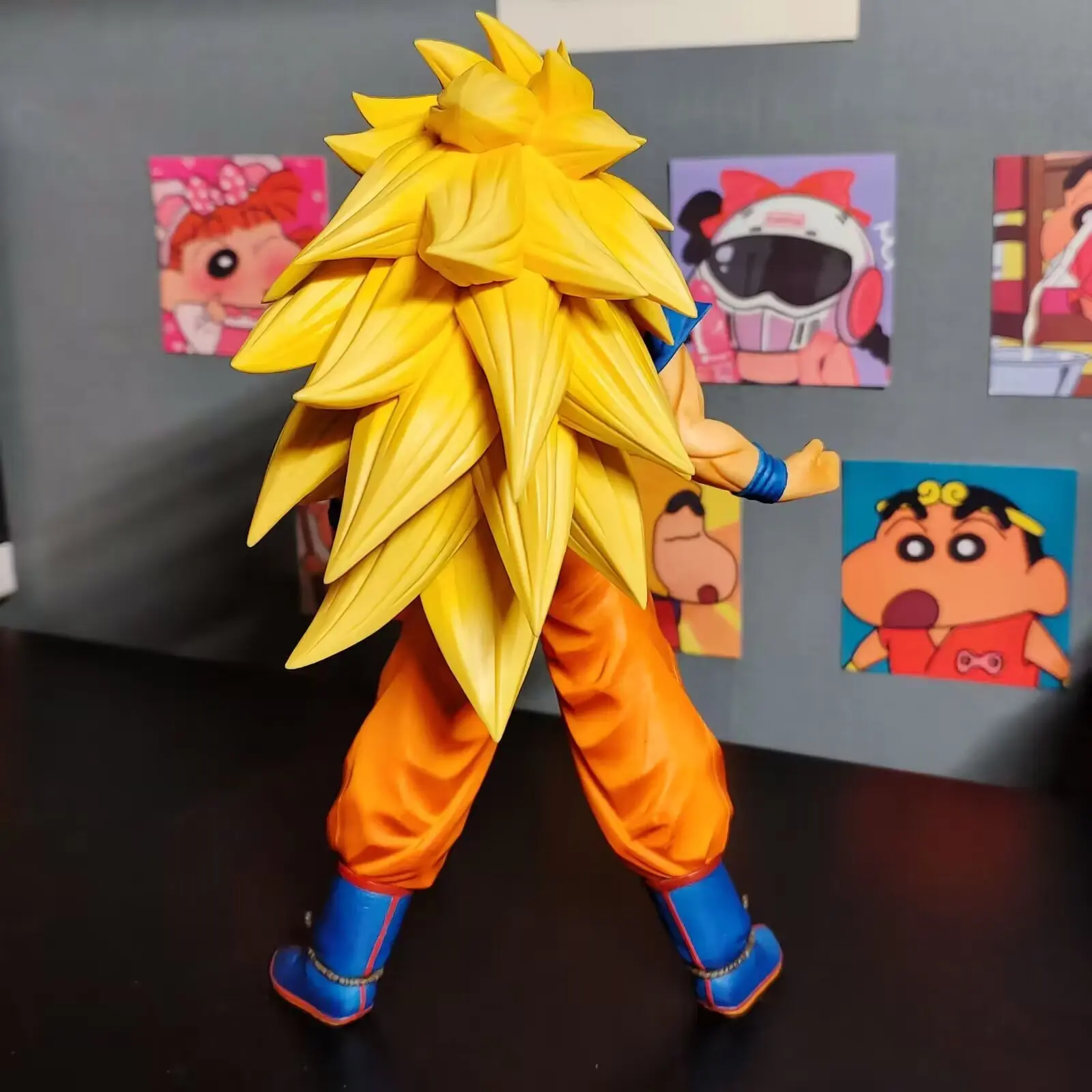 Anime Dragon Ball Handmade Doll Sun Wukong Super Saiyan 3 Model Play Doll Ornament Model Ornament Birthday Gift Toy Collectibles