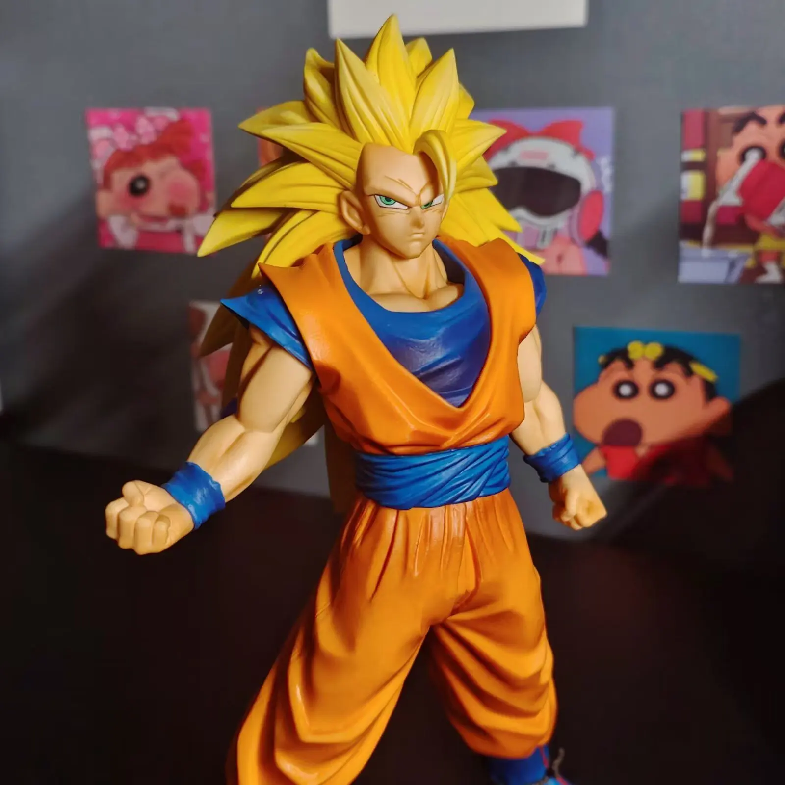 Anime Dragon Ball Handmade Doll Sun Wukong Super Saiyan 3 Model Play Doll Ornament Model Ornament Birthday Gift Toy Collectibles