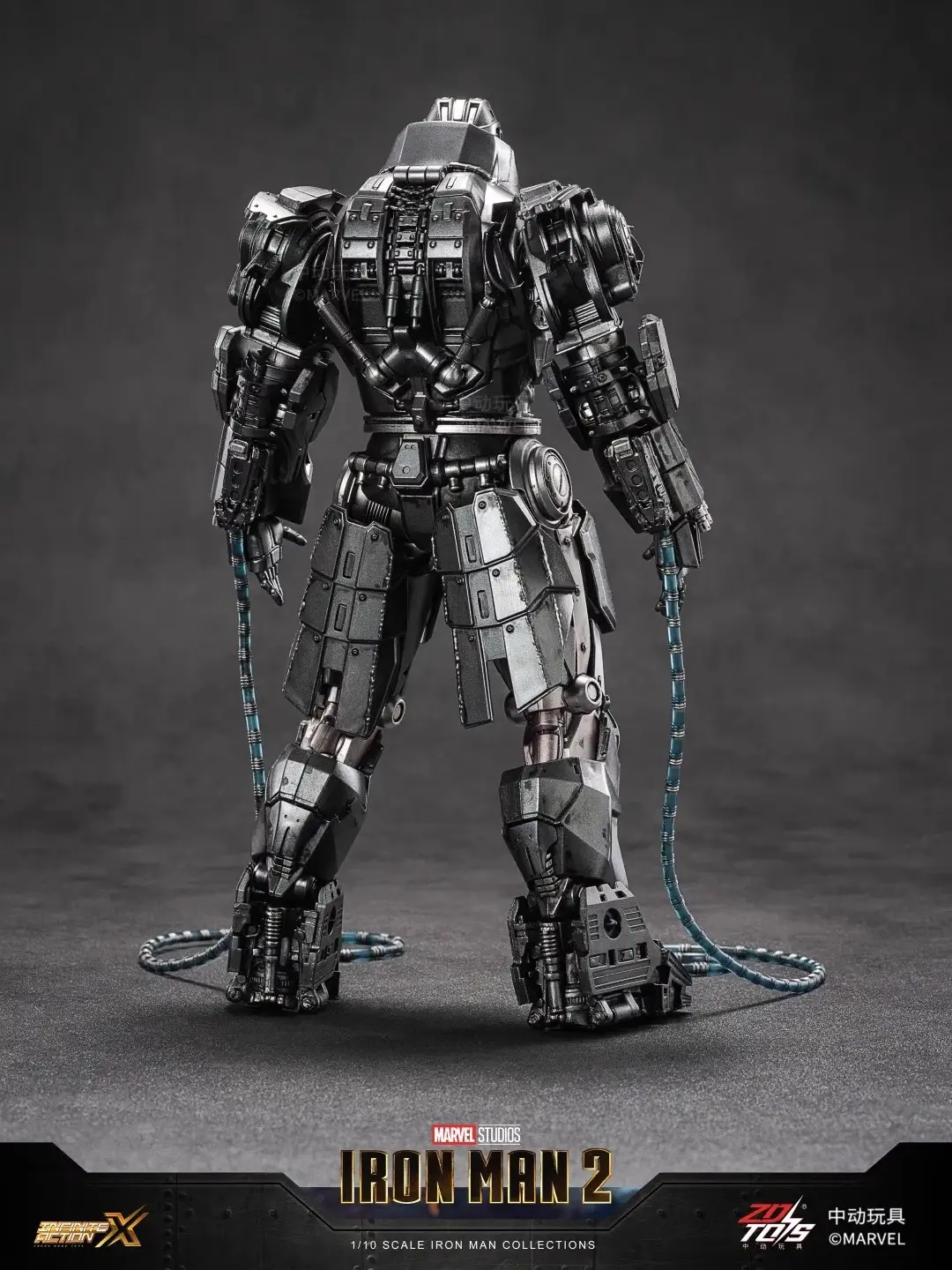 ZD Toys Iron Man Series Blacklash Figures 1/10 Whiplash Action Figurines Movie Statue Model Adult Collect Gift