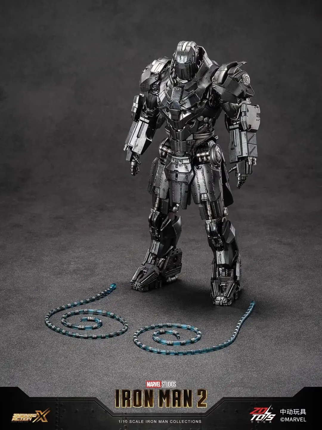 ZD Toys Iron Man Series Blacklash Figures 1/10 Whiplash Action Figurines Movie Statue Model Adult Collect Gift