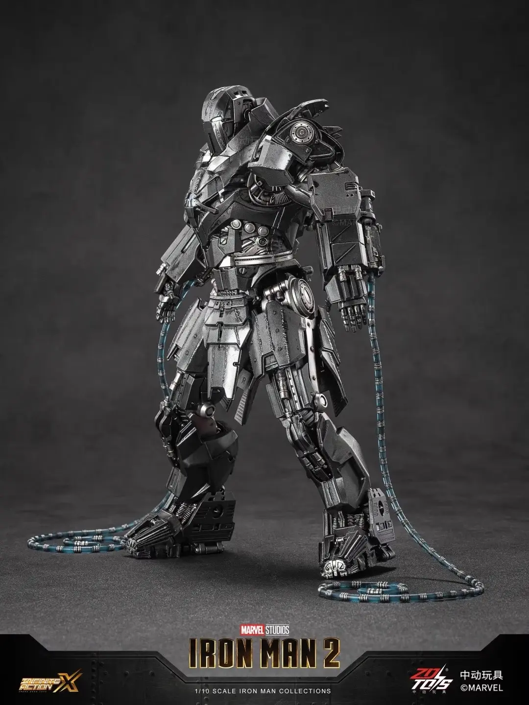 ZD Toys Iron Man Series Blacklash Figures 1/10 Whiplash Action Figurines Movie Statue Model Adult Collect Gift