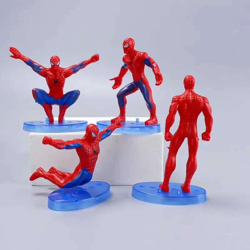 Marvel Spiderman 7pcs/Set Action Figure Model Toys Anime Avengers Spidermans Colletion Cake Decoration Toys for Kid Gifts 8-10cm