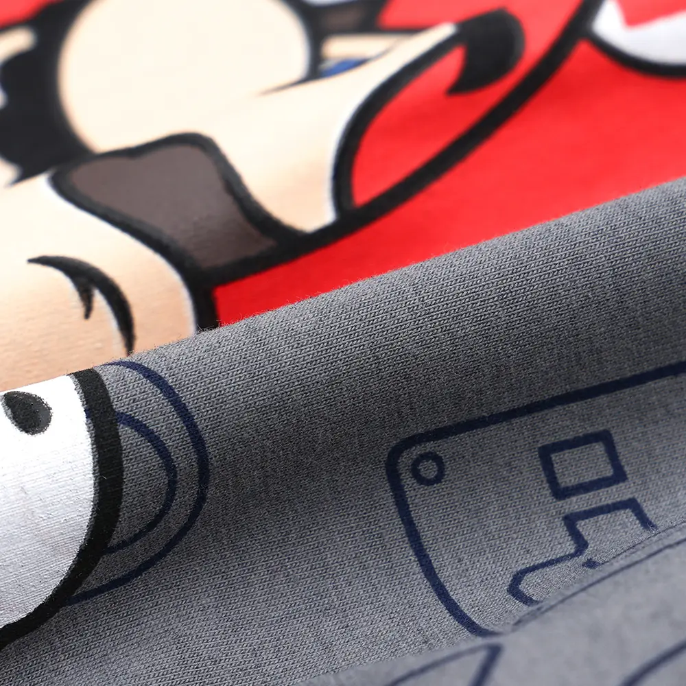 Super Mario Pyjamas Luigi T-Shirt & Shorts Set Boys Summer Loose Outfit Faddish Casual T-shirt Set