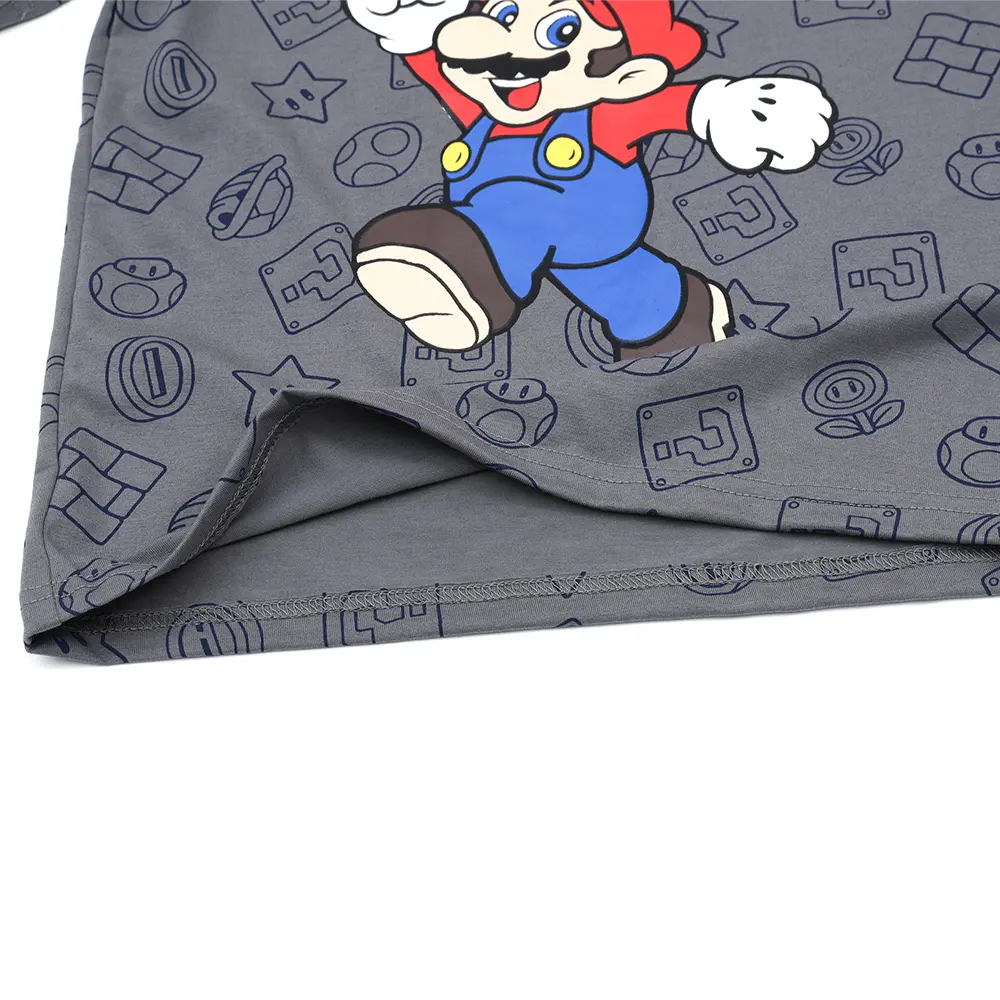 Super Mario Pyjamas Luigi T-Shirt & Shorts Set Boys Summer Loose Outfit Faddish Casual T-shirt Set