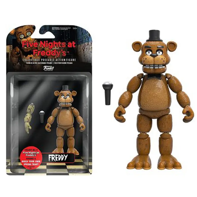 Game FNAF Sundrop Moondrop Action Figure PVC Boss Sun Moon Joker Movable Collection Nightmare Fredbear Balloon Boy Dolls Model