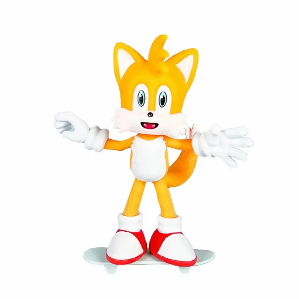 New Anime Figure Sonic PVC Character Toy Hedgehog Shadow Mouse Flying Mouse Figure Model Dolls Trendy Play Window Box Card Gift