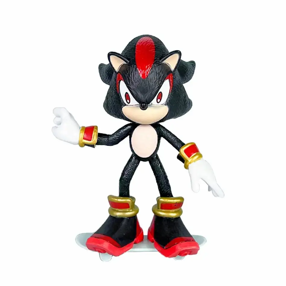 New Anime Figure Sonic PVC Character Toy Hedgehog Shadow Mouse Flying Mouse Figure Model Dolls Trendy Play Window Box Card Gift