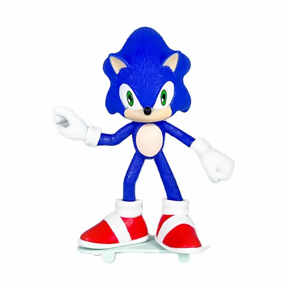 New Anime Figure Sonic PVC Character Toy Hedgehog Shadow Mouse Flying Mouse Figure Model Dolls Trendy Play Window Box Card Gift