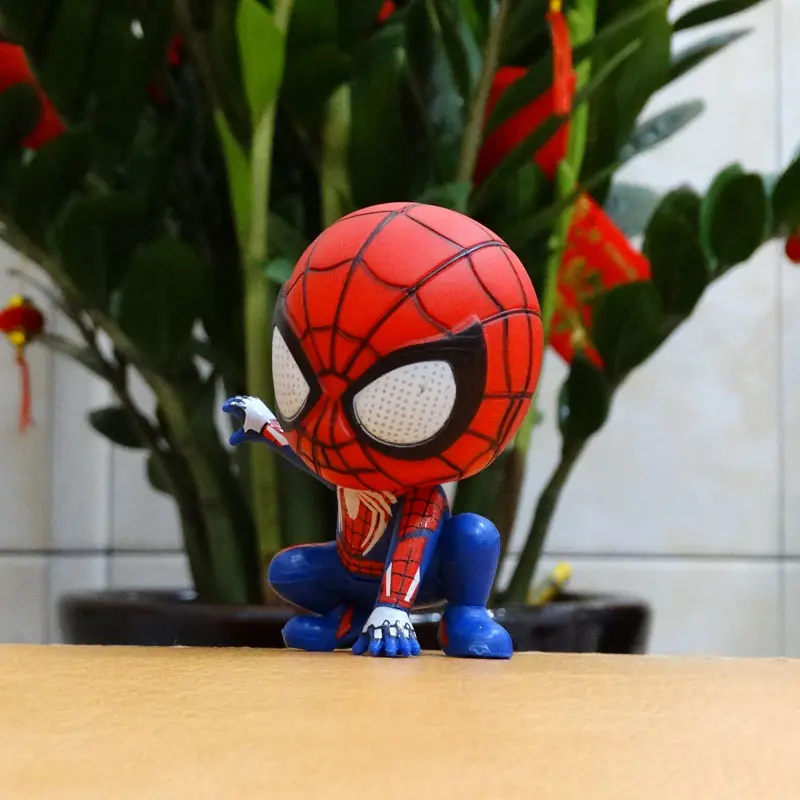 Marvel Spider Man Enamel Doll Handmade Doll Car Decoration Cake Decoration Doll Figure toy Birthday Gift