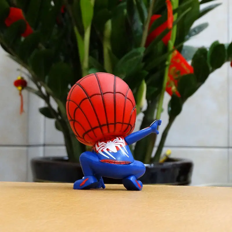 Marvel Spider Man Enamel Doll Handmade Doll Car Decoration Cake Decoration Doll Figure toy Birthday Gift