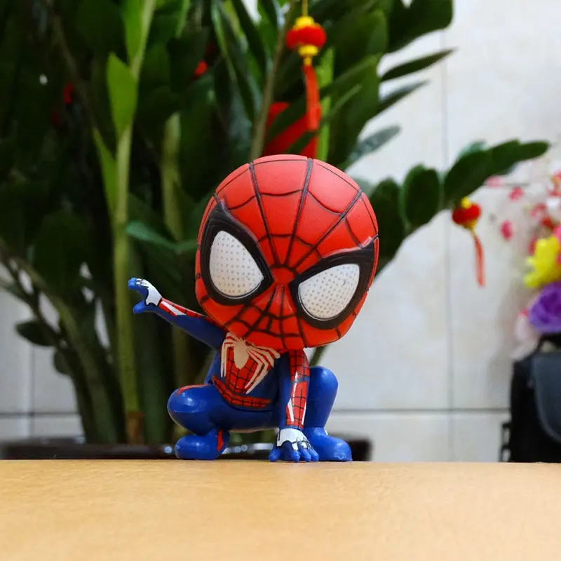 Marvel Spider Man Enamel Doll Handmade Doll Car Decoration Cake Decoration Doll Figure toy Birthday Gift