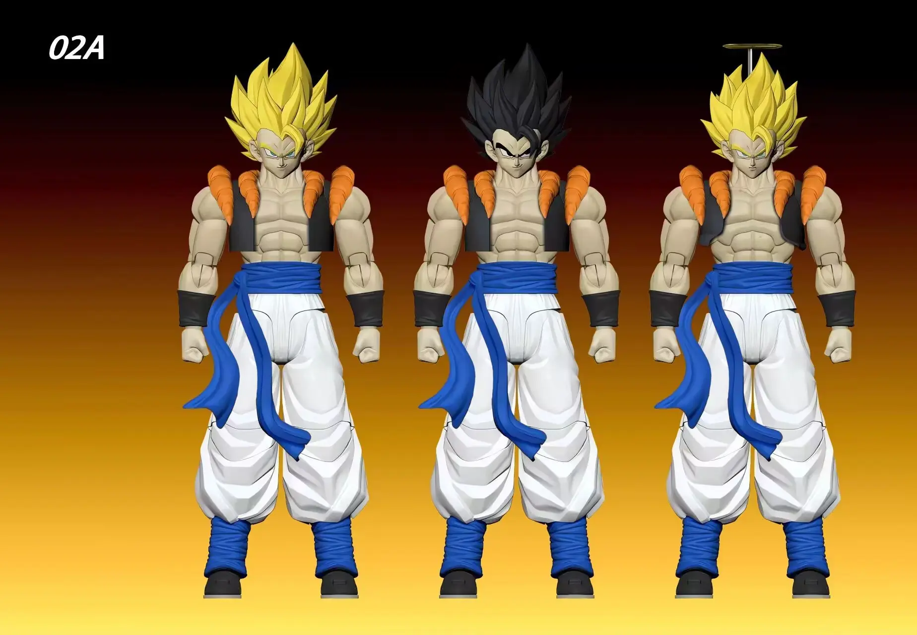 Pre-sale Tonsenarttoys  Gogeta Shf Yellow Hair Gogeta Action Figure Gift Collection