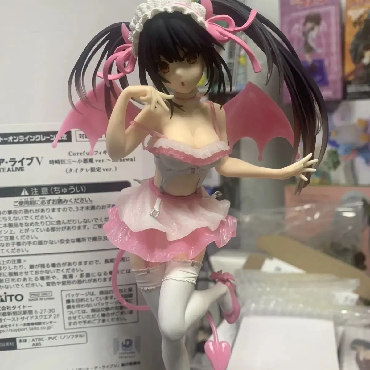 Date A Live Figure Tokisaki Kurumi Figures Swimwear Figurine Desk Decoration Pvc Statue Model Doll Collection Toys Holiday Gifts