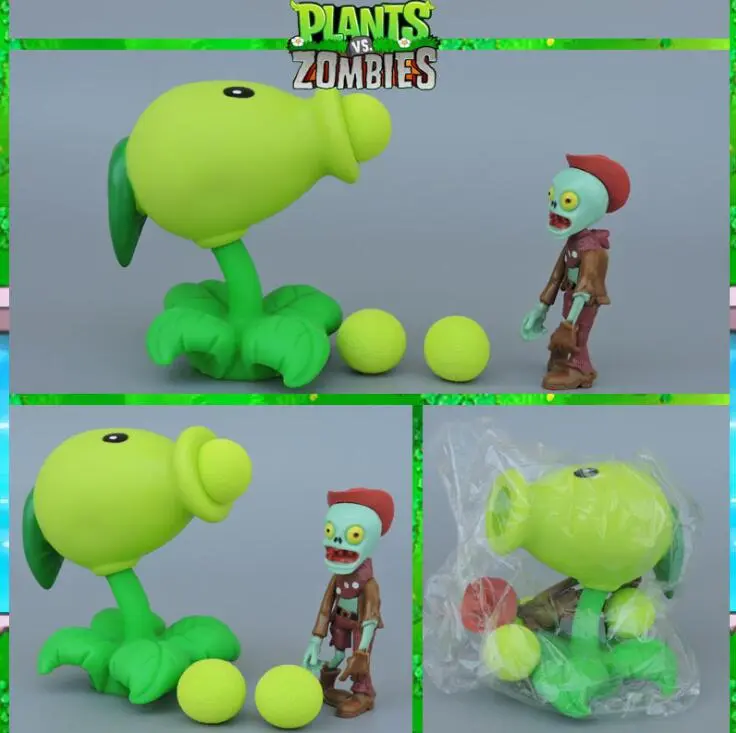 Plants vs Zombies pvz toys Peashooter Pvc Action Figure Model Toy Gifts Toys Children High Quality Brinquedos Toys launch plants