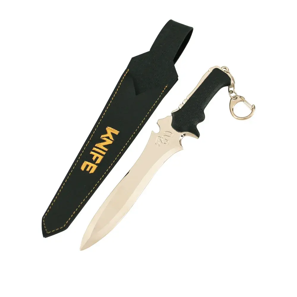 7inch Film Resident Evils Leon Weapom Metal Craft Model Leon Combat Mili TeryTraining Knives Safety Toy Collectible Home Decor