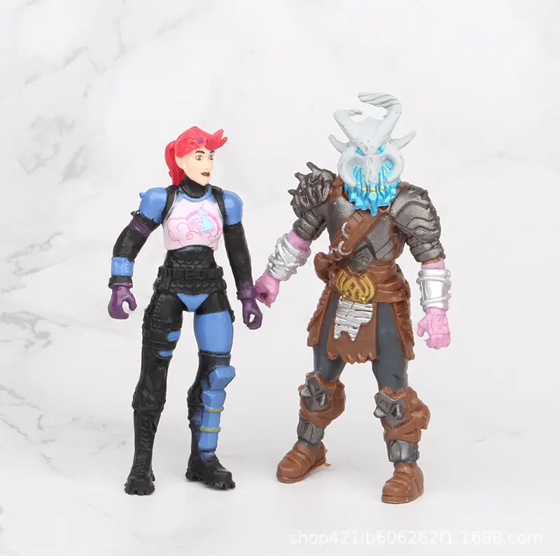 8Pcs/Set Fortnite Pvc Action Figure GK Model Game Fornite Toy Collectible Ornament Doll with Weapon Kids Birthday Xmas Gift