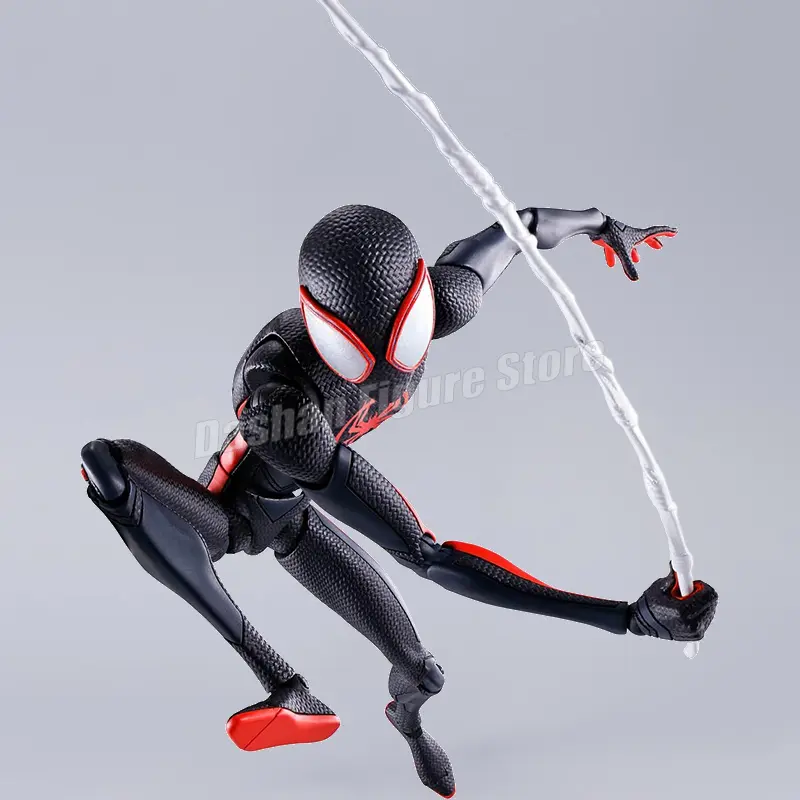 SHF Miles Morales Action Figure Marvel Spider-Man: Across the Spider-Verse Figurine CT Doll Spiderman Miles Figures Model Toys