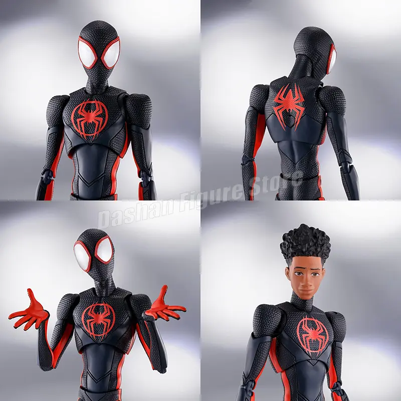 SHF Miles Morales Action Figure Marvel Spider-Man: Across the Spider-Verse Figurine CT Doll Spiderman Miles Figures Model Toys