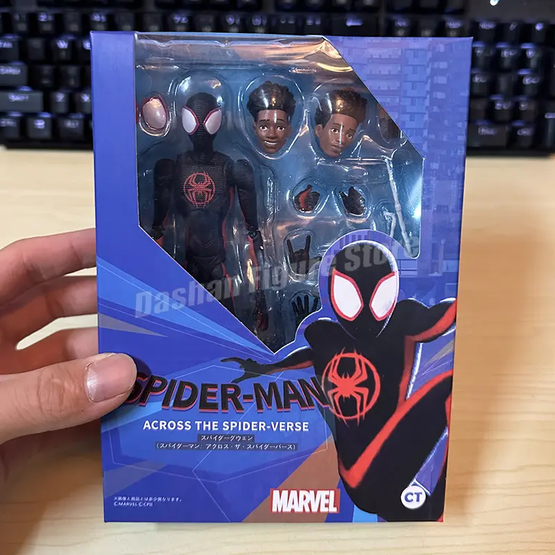 SHF Miles Morales Action Figure Marvel Spider-Man: Across the Spider-Verse Figurine CT Doll Spiderman Miles Figures Model Toys