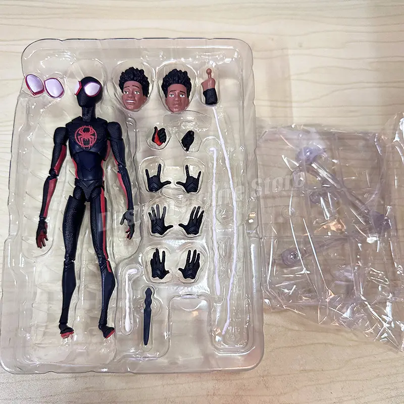 SHF Miles Morales Action Figure Marvel Spider-Man: Across the Spider-Verse Figurine CT Doll Spiderman Miles Figures Model Toys