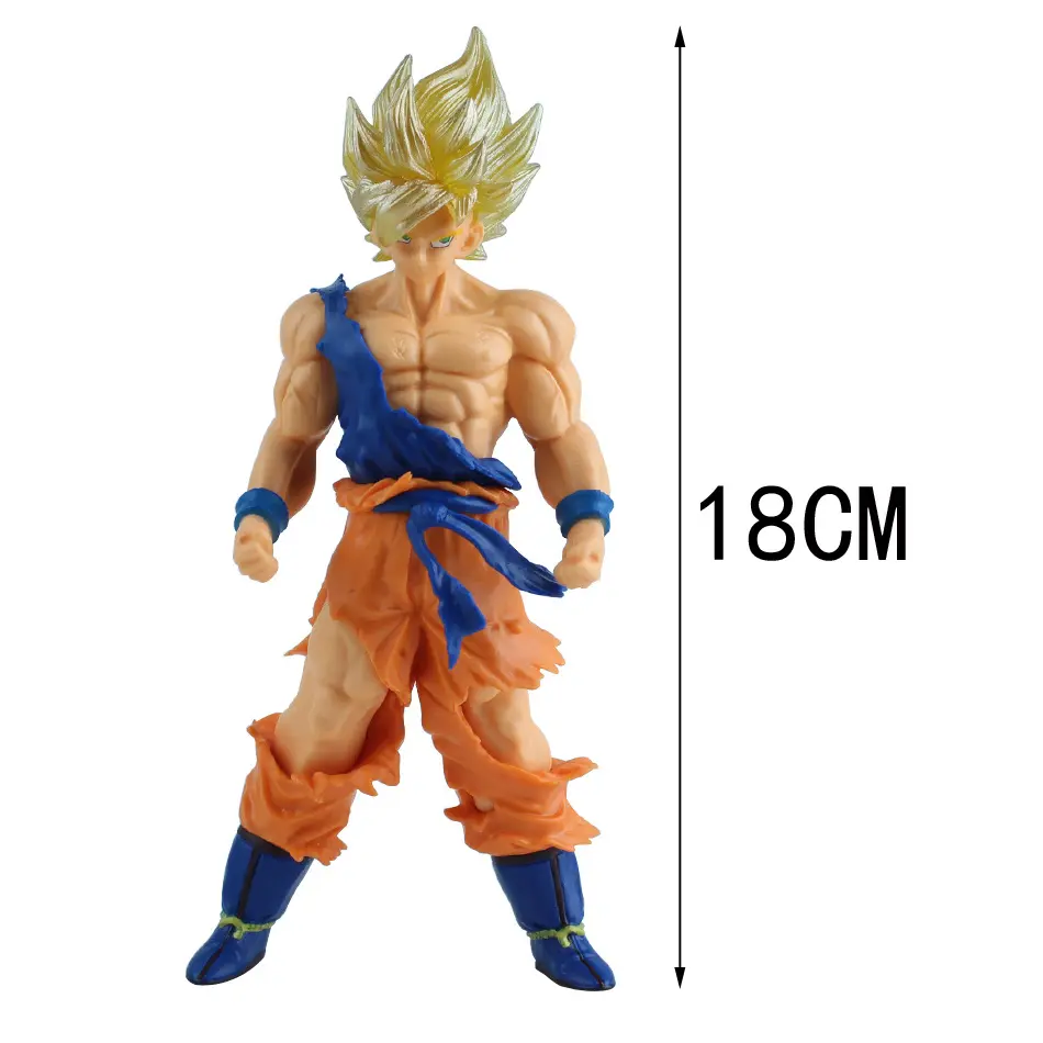Anime Dragon Ball Z Super Saiyan Son Goku Vegeta Anime Action Figure Model Gifts Collectible Figurines for Kids 18cm