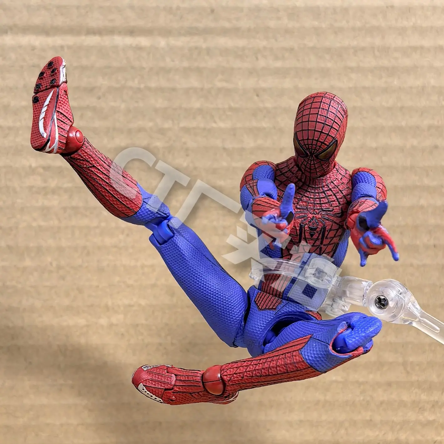 New CT Toys Spiderman Mafex 001 Peter Parker Andrew Garfield Figure The Amazing Spider-Man Shf Spiderman Action anime Figure Toy