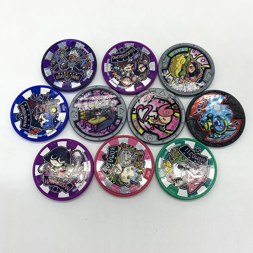 Bandai Genuine Japanese Anime Yokai Watch DX Peripheral Medals Key Collection Emblem Toy