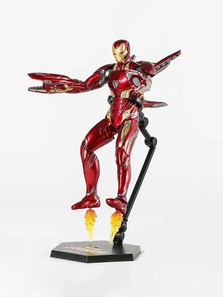 ZD Marvel Avengers Toys Iron Man Nanometre War Armor MK50 MARK50 Action Figure 7 Inch Mark Doll Moves Together Ornament Gifts