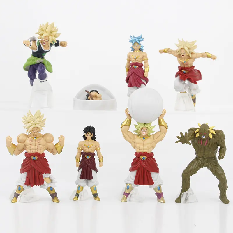 Random 1Pcs Amine Dragon Ball Broly Total Form Super Saiyan Broly Figurine Pvc Action Figures Statue Collection Model Toy Gifts