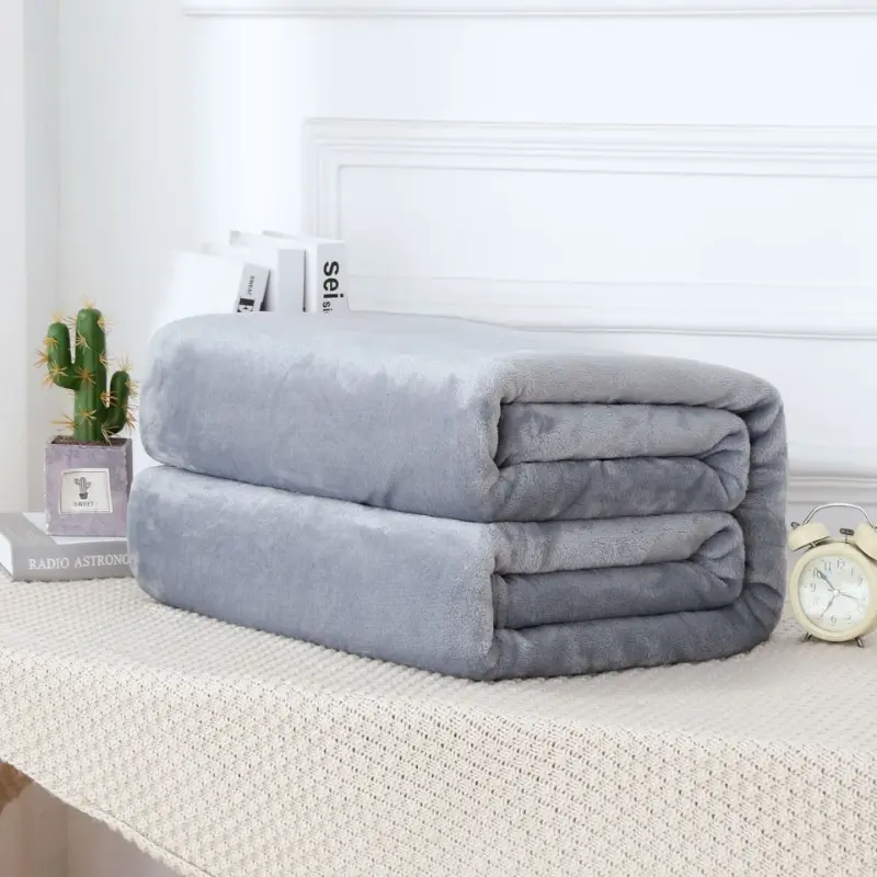 Plain and Simple Cloud Mink Fur Blanket, Office Nap Blanket, Air-conditioned Room Cover Blanket, Flannel Blanket, Comfortable