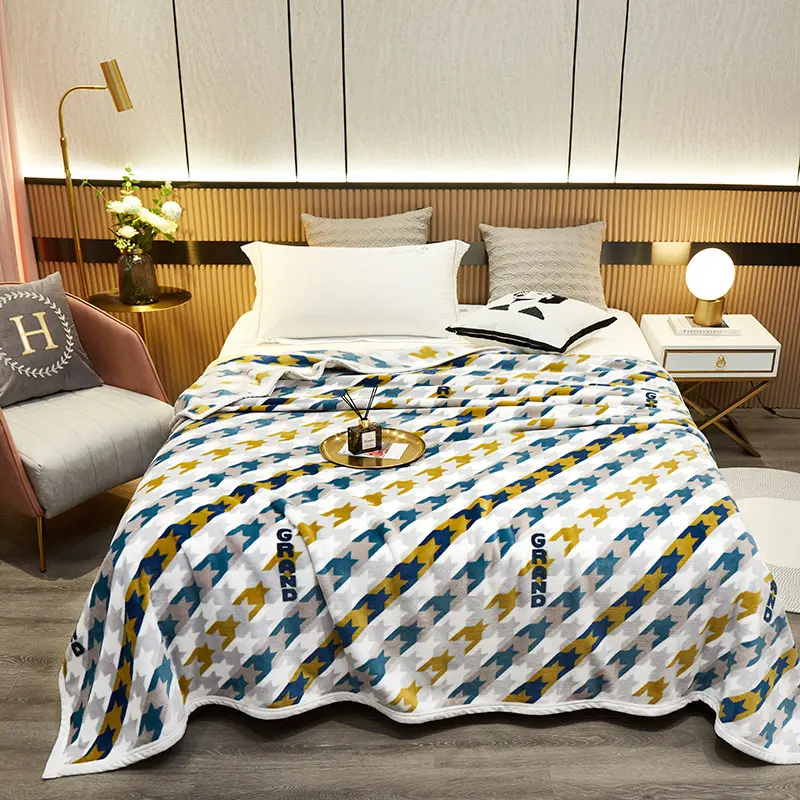 Thick Mink Flannel Blanket Flannel Nightgown Blanket Air Conditioning Cover Blanket Wool Blanket Thick Mink Flannel Blanket
