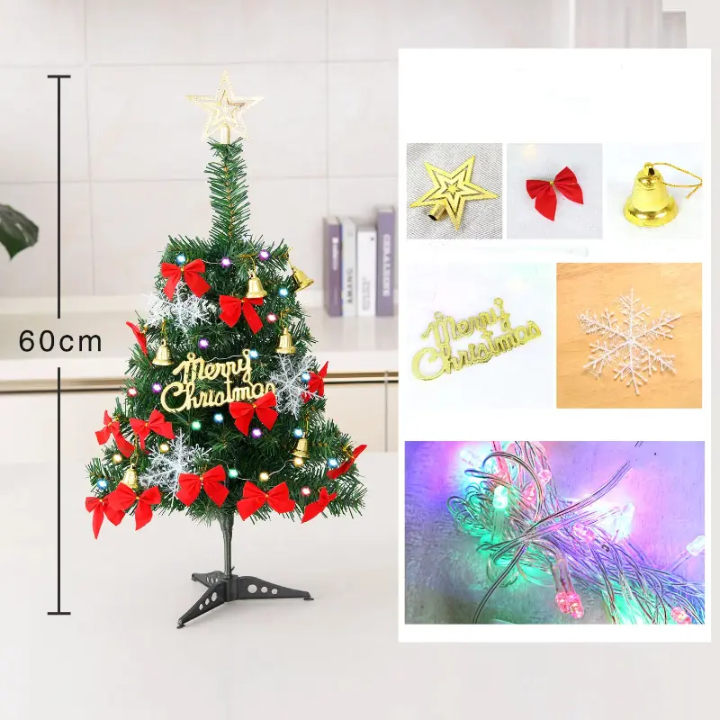 Christmas Tree Package 1.5/1.8/2.1 meters Iron Frame Household Encrypted Luminous Large Christmas Tree Decoration Se
