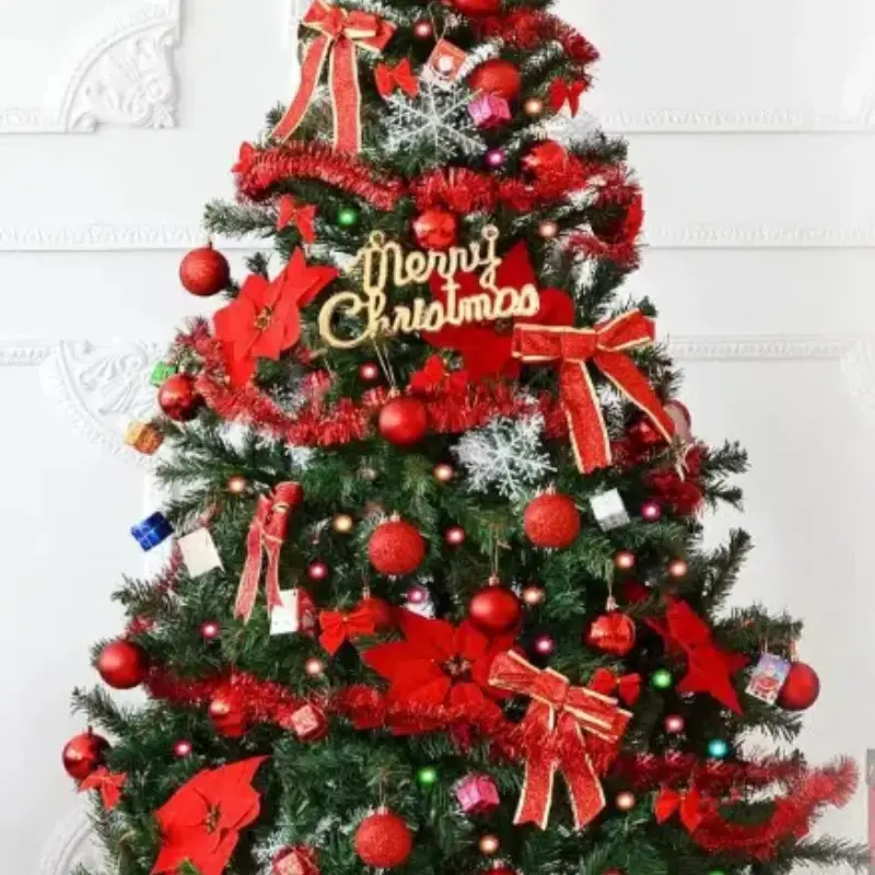 Christmas Tree Package 1.5/1.8/2.1 meters Iron Frame Household Encrypted Luminous Large Christmas Tree Decoration Se