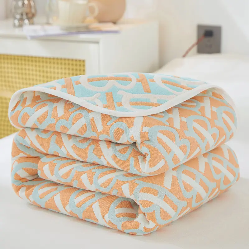 2023 New A-class Six Layer Yarn Full Cotton Cloth Blanket Breathable and Moisture Absorbing Towel Covered with Baby Blanket